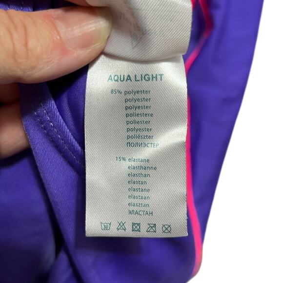 AQUASPHERE Womens Training One Piece Swimsuit Size M Racerback Retro Sportswear - Picture 6 of 8